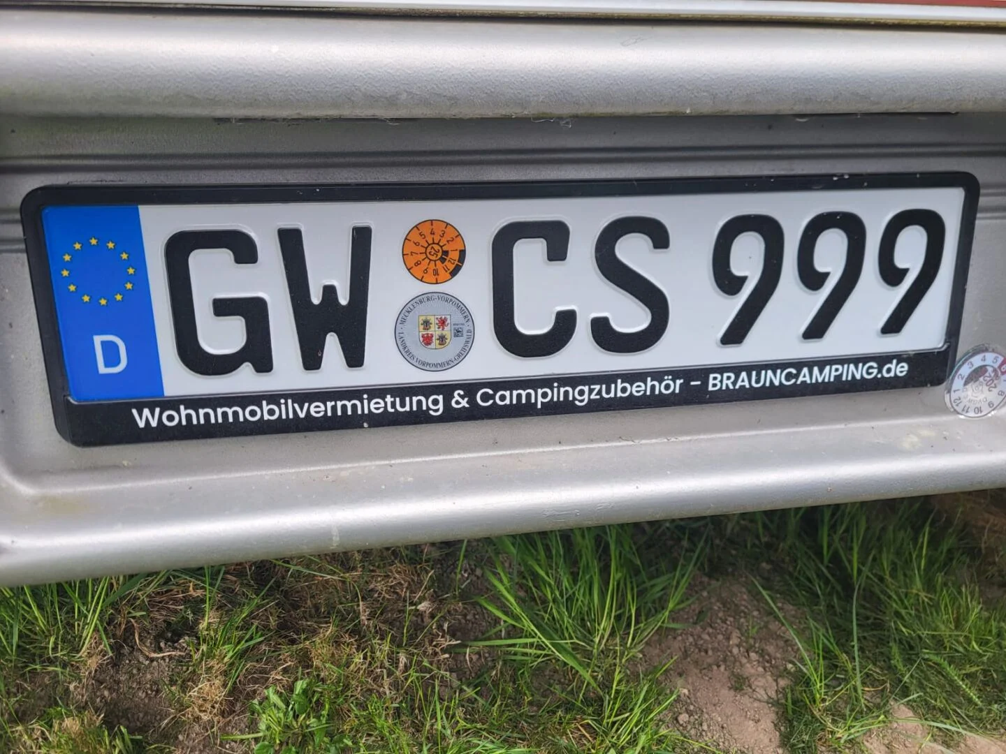 Nummernschildhalterung Brauncamping
