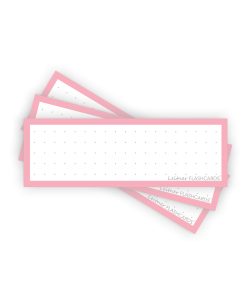 Leitner Flashcards Karteikarten Vokabeln Pastell Rosa Dotted